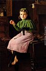 Charles Spencelayh Famous Paintings - Darning Socks